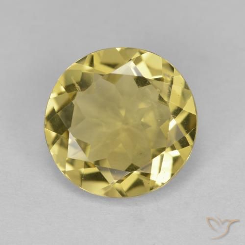 2.90ct طبيعي أصفر بنى جولدن بيريل, دائري, قليلا جدا