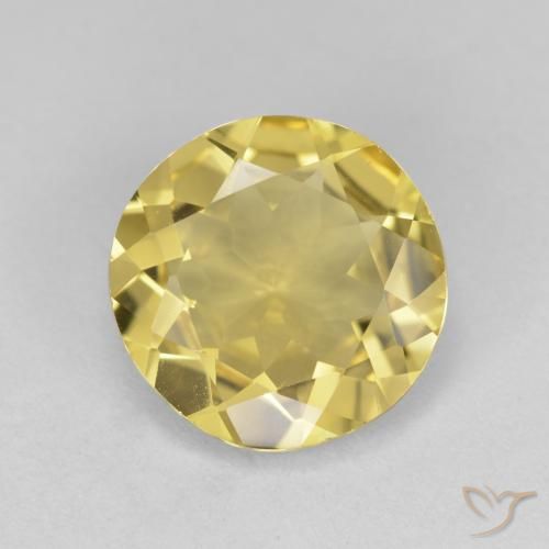 2.78ct طبيعي ذهبى فاتح جولدن بيريل, دائري, قليلا جدا
