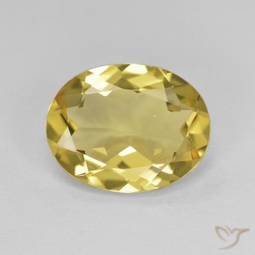 2.82ct طبيعي ذهبى فاتح جولدن بيريل, بيضوي, VVS
