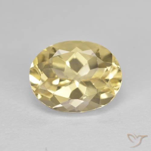 2.65ct طبيعي أصفر متوسط جولدن بيريل, بيضوي, VVS