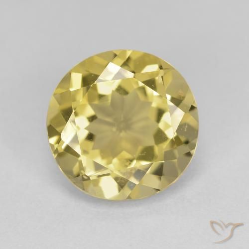 2.59ct طبيعي أصفر-ذهبى فاتح جولدن بيريل, دائري, VVS