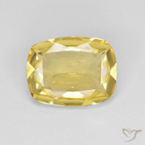 1.89ct طبيعي ذهبى فاتح جولدن بيريل, وسادة, VVS-VS
