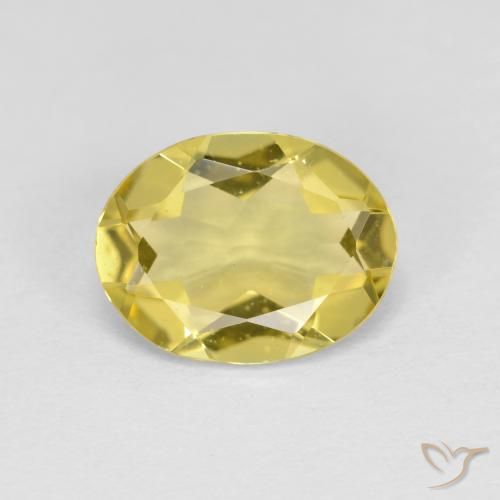 1.38ct طبيعي أصفر توسكانا جولدن بيريل, بيضوي, قليلا جدا