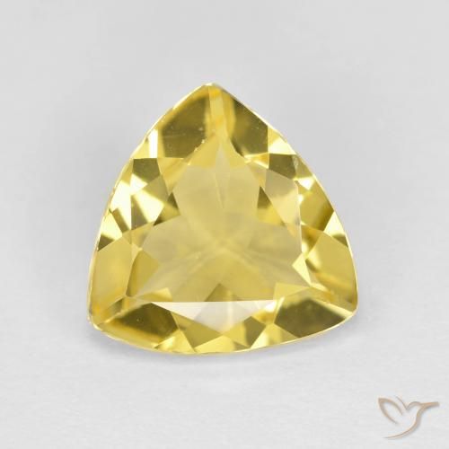 1.83ct طبيعي أصفر توسكانا جولدن بيريل, مثلثى, قليلا جدا