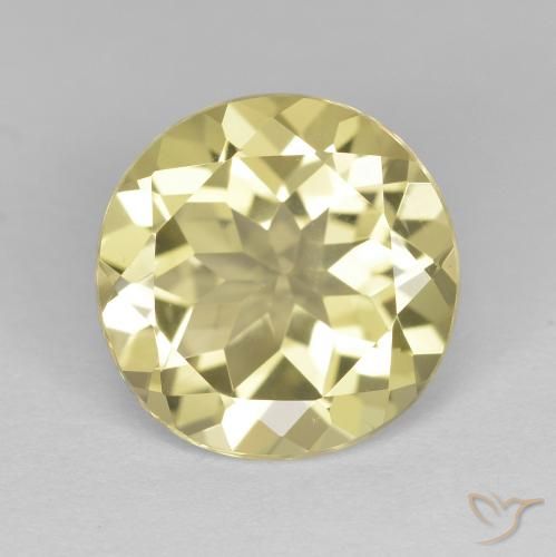 2.24ct طبيعي أصفر باهت جولدن بيريل, دائري, VVS