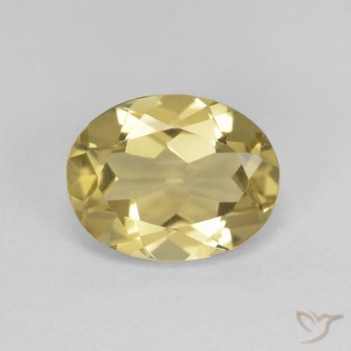 1.78ct طبيعي أصفر ديجون جولدن بيريل, بيضوي, VVS-VS
