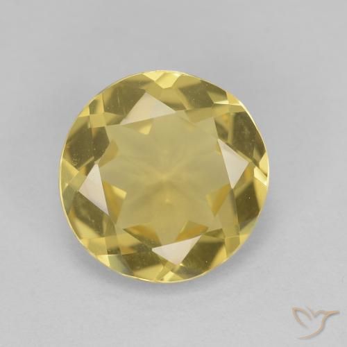 2.26ct طبيعي أصفر-ذهبى جولدن بيريل, دائري, VVS