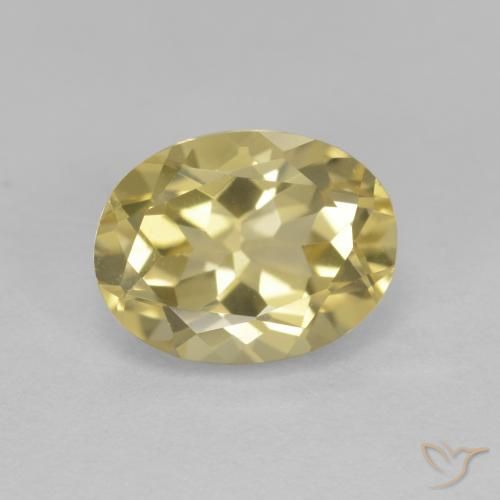 1.93ct طبيعي أصفر فاتح جولدن بيريل, بيضوي, VVS-VS