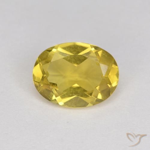 1.13ct طبيعي الأصفر جولدن بيريل, بيضوي, VVS-VS