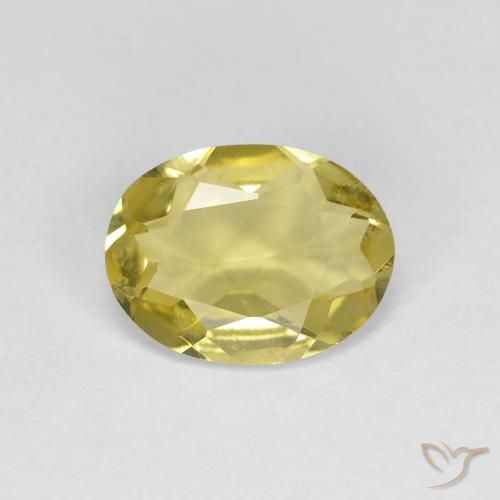 1.07ct طبيعي أصفر-ذهبى فاتح جولدن بيريل, بيضوي, قليلا جدا