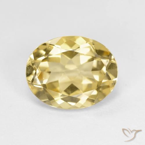 2.51ct طبيعي أصفر-ذهبى فاتح جولدن بيريل, بيضوي, VVS