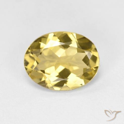 1.99ct طبيعي أصفر فاتح جولدن بيريل, بيضوي, VVS-VS