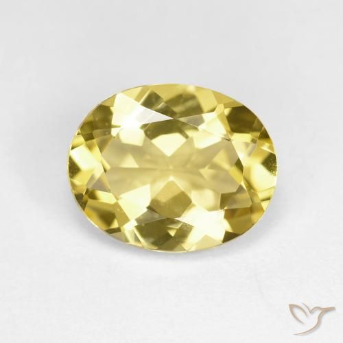 2.19ct طبيعي أصفر توسكانا جولدن بيريل, بيضوي, VVS-VS