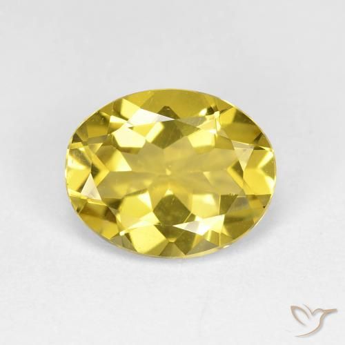 2.09ct طبيعي أصفر النحلة جولدن بيريل, بيضوي, VVS-VS