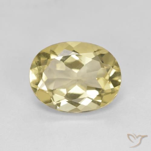 2.53ct طبيعي أصفر فاتح جولدن بيريل, بيضوي, VVS