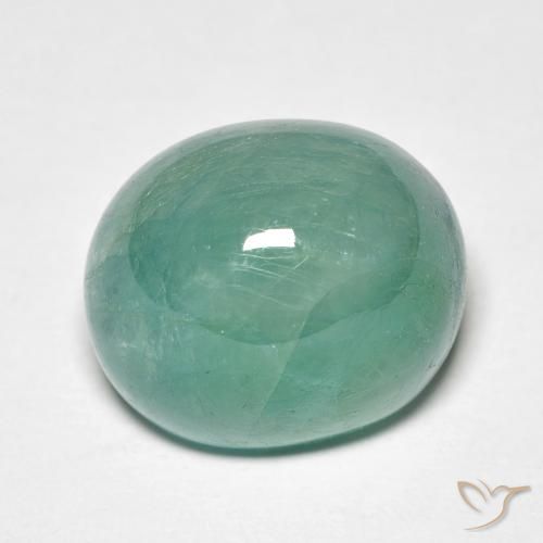 11.06ct طبيعي Medium Dark Green-Blue غرانديديريت, بيضوي, نصف شفاف