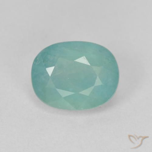 1.77ct طبيعي أخضر أزرق غرانديديريت, بيضوي, VS-SI