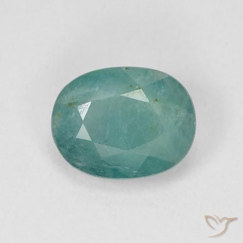 1.83ct طبيعي أخضر مزرق غرانديديريت, بيضوي, VS-SI