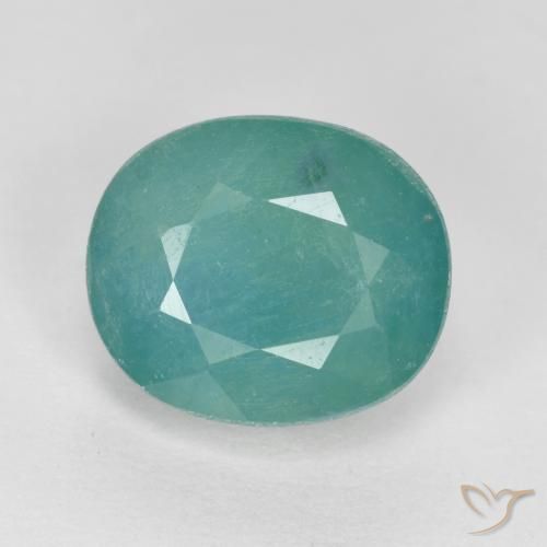 2.75ct طبيعي أخضر رغوة البحر غرانديديريت, بيضوي, VS-SI