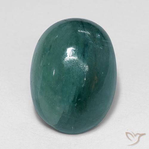 4.65ct طبيعي أخضر أزرق داكن غرانديديريت, بيضوي, غير شفاف