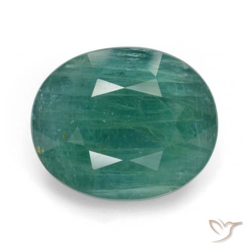 8.66ct طبيعي ازرق مخضر غرانديديريت, بيضوي, I1
