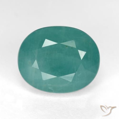 5.92ct طبيعي ازرق مخضر غرانديديريت, بيضوي, SI