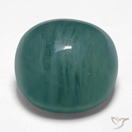 22.15ct طبيعي أخضر أزرق داكن غرانديديريت, بيضوي, نصف شفاف