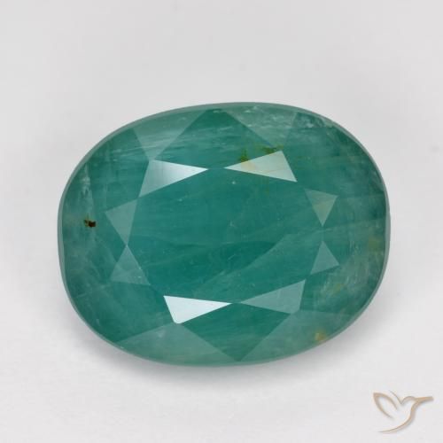 4.60ct طبيعي أزرق أخضر داكن غرانديديريت, بيضوي, SI