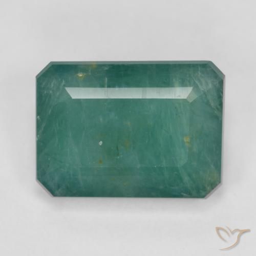 3.70ct طبيعي أزرق أخضر غرانديديريت, قص الزمرد, SI