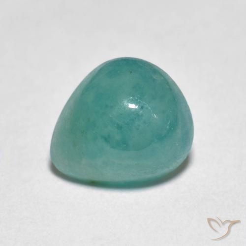 1.49ct طبيعي فيروز غرانديديريت, شكل الكمثرى, نصف شفاف