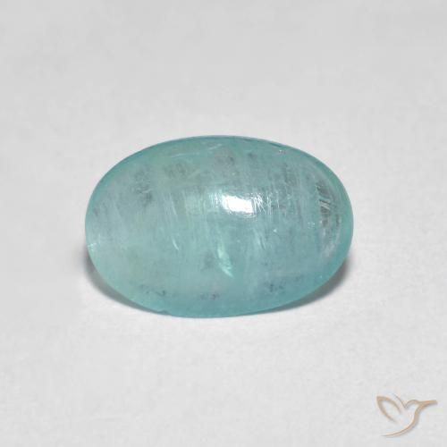 1.15ct طبيعي أخضر أزرق متوسط غرانديديريت, بيضوي, شفاف