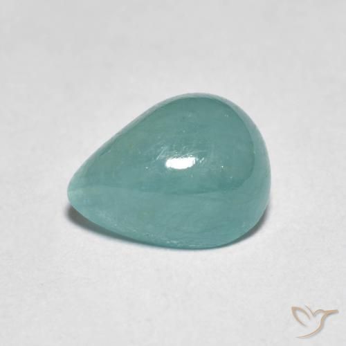 1.94ct طبيعي أزرق أخضر غرانديديريت, شكل الكمثرى, نصف شفاف