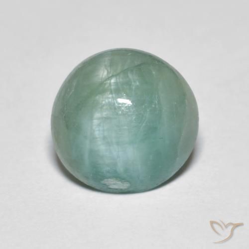 2.68ct طبيعي أخضر أزرق فاتح جدا غرانديديريت, دائري, نصف شفاف