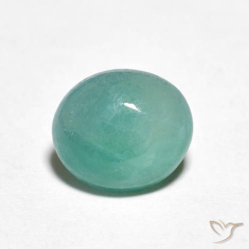 2.13ct طبيعي أزرق أخضر غرانديديريت, بيضوي, نصف شفاف