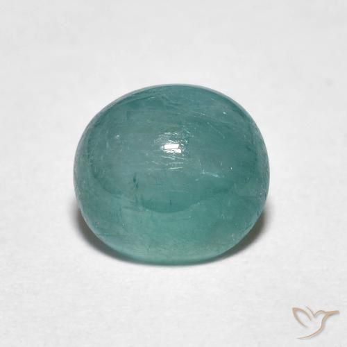 1.21ct طبيعي أزرق أخضر متوسط غرانديديريت, بيضوي, نصف شفاف