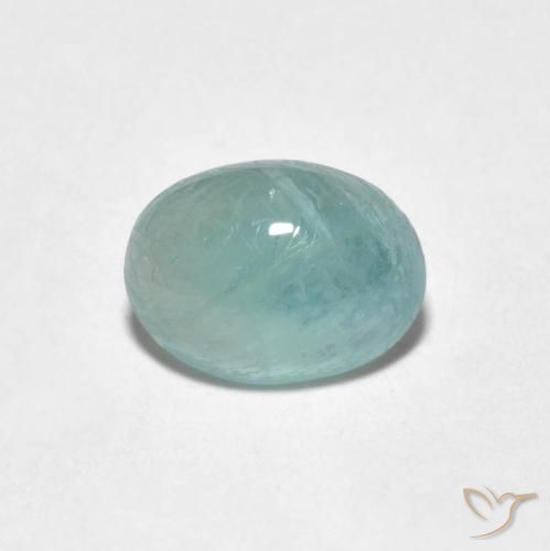 1.50ct طبيعي رغوة البحر باهت غرانديديريت, بيضوي, نصف شفاف