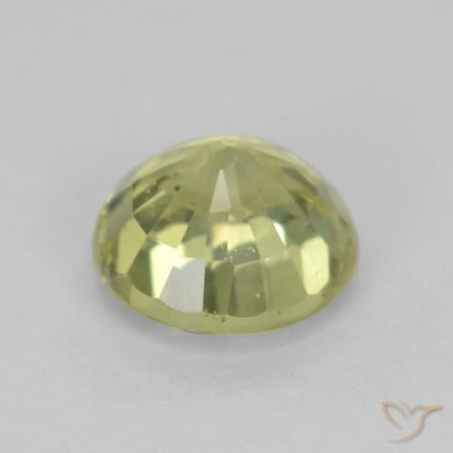 غروسولاريت غارنيت أصفر متوسط طبيعي، دائري، 0.65 قيراط، VVS-VS