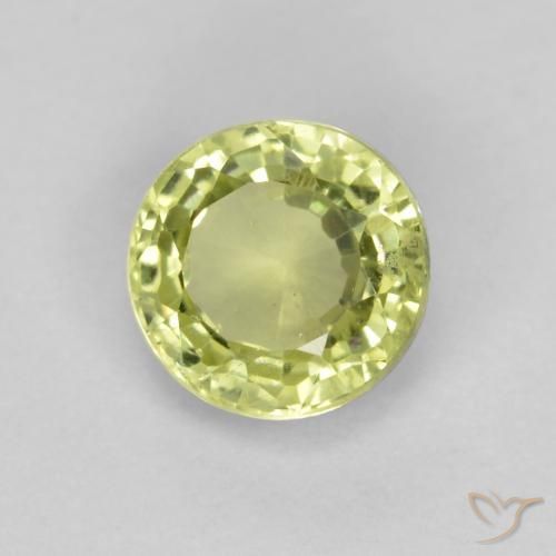 غروسولاريت غارنيت أصفر متوسط طبيعي، دائري، 0.50 قيراط، قليلا جدا