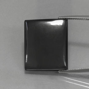 هيماتيت حجر الدم رمادة أسود طبيعي، باجيت، 35.61 قيراط، غير شفاف