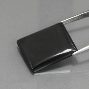 هيماتيت حجر الدم رمادة أسود طبيعي، باجيت، 35.61 قيراط، غير شفاف