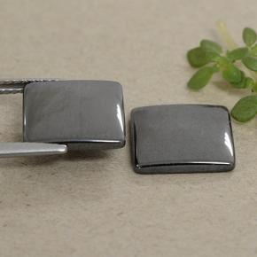 أحجار هيماتيت حجر الدم رمادى متوسط طبيعية، مربع، غير شفاف، وزنها 9.84 قيراط