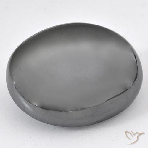 47.89ct طبيعي رمادى متوسط هيماتيت حجر الدم, بيضوي, غير شفاف
