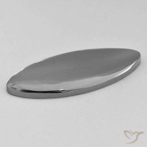 هيماتيت حجر الدم رمادى فضى طبيعي، ماركيز، 15.80 قيراط، غير شفاف