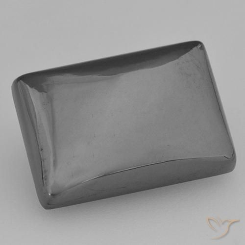 هيماتيت حجر الدم رمادى متوسط طبيعي، باجيت، 13.17 قيراط، غير شفاف