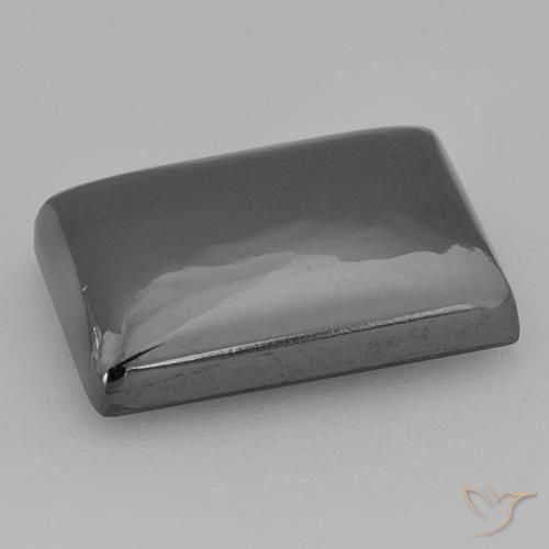 هيماتيت حجر الدم رمادى متوسط طبيعي، باجيت، 13.17 قيراط، غير شفاف