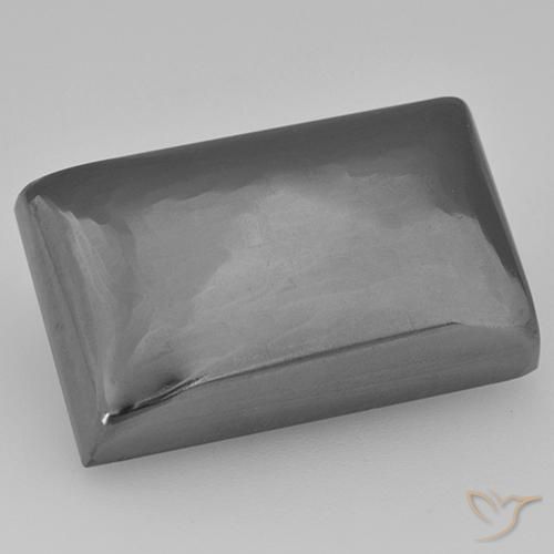 33.91ct طبيعي رمادى متوسط هيماتيت حجر الدم, باجيت, غير شفاف