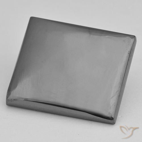 23.01ct طبيعي رمادى متوسط هيماتيت حجر الدم, باجيت, غير شفاف