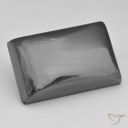 32.31ct طبيعي رمادى متوسط هيماتيت حجر الدم, باجيت, غير شفاف