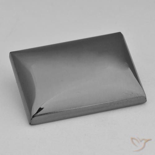 28.42ct طبيعي رمادى متوسط هيماتيت حجر الدم, باجيت, غير شفاف