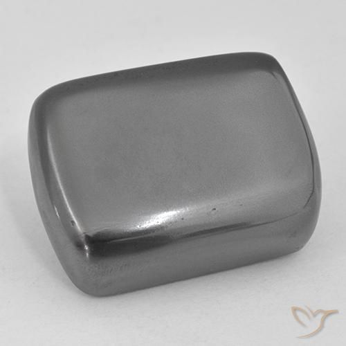 38.42ct طبيعي رمادى فضى هيماتيت حجر الدم, وسادة, غير شفاف